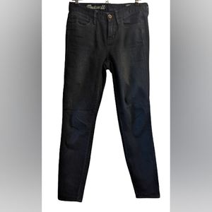 EUC Madewell dark wash mid rise skinny skinny ankle jeans Waist 14 Inseam 27.5